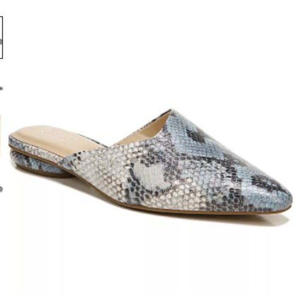 🔥Franco Sarto🔥 Bridget 2 Mules Multi Snake Blue Size 8
